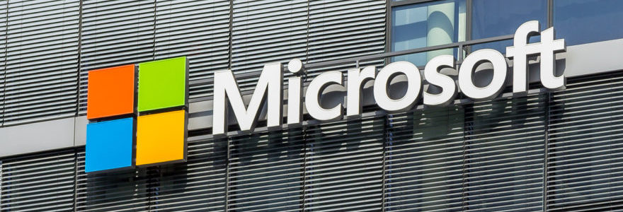 logo de Microsoft sur un immeuble